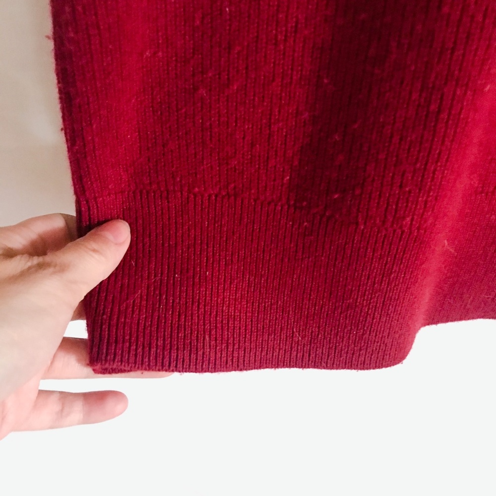 michael kors // red fringe sweater dress - Picture 4 of 6